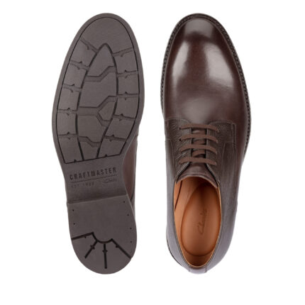 Мъжки обувки Clarks Ronnie Walk естествена кожа кафяви