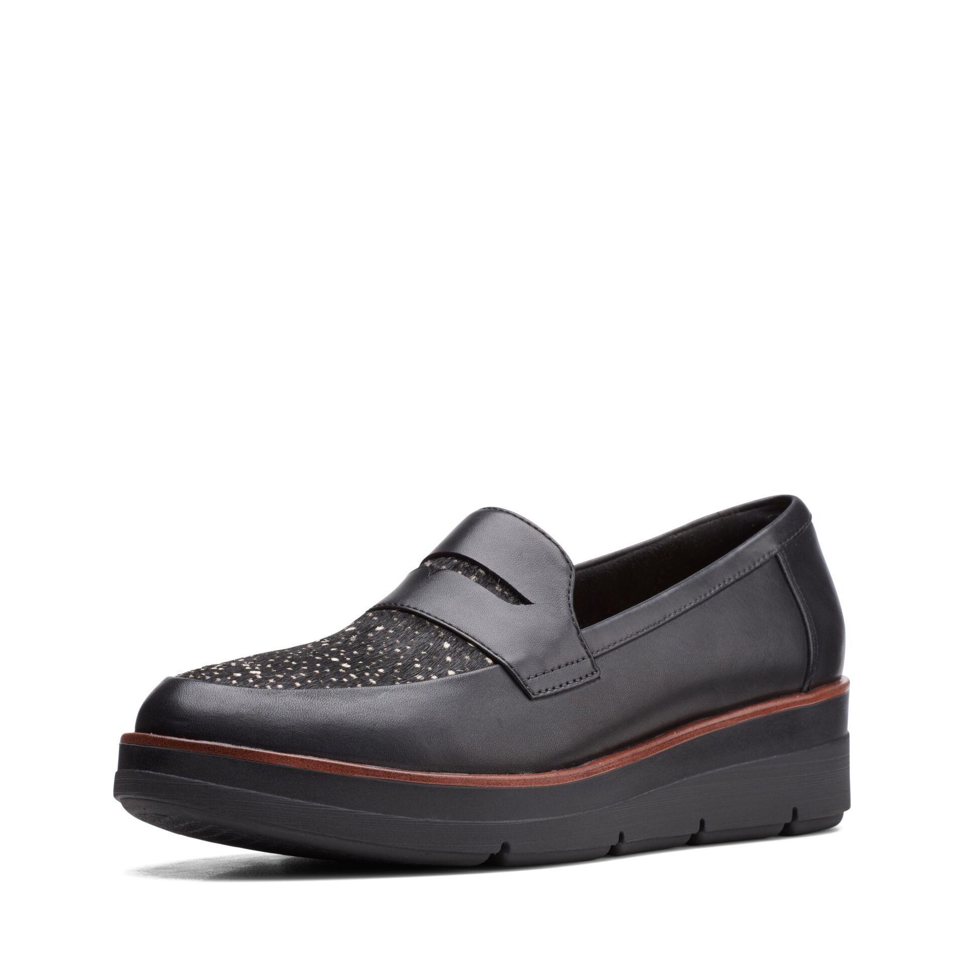 Дамски обувки Clarks Shaylin Step естествена кожа черни