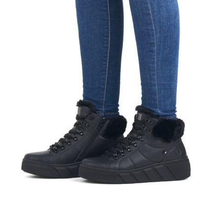 Дамски  равни  боти Rieker Antistress ширина F1/2 черни