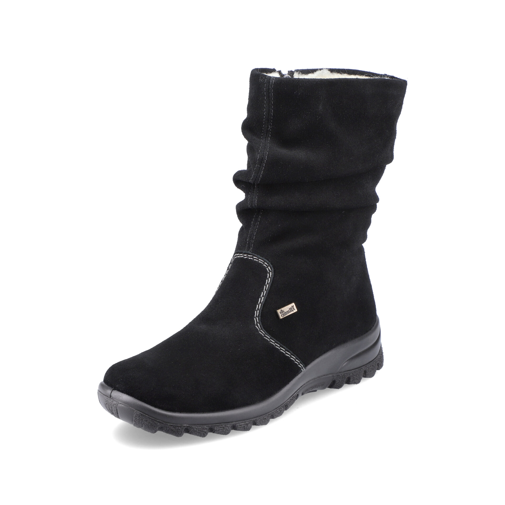 Дамски къси ботуши на равно ходило Rieker  черни Z7171-01