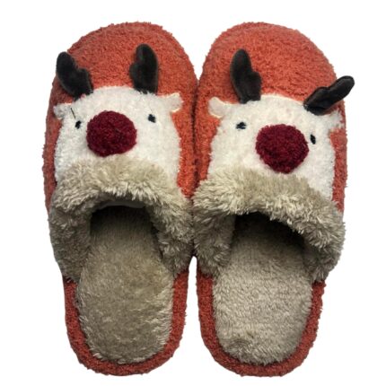 Дамски домашни чехли Kompass оранжев елен