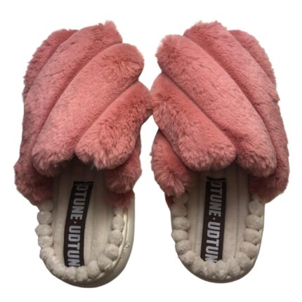 Дамски  домашни чехли Kompass розови