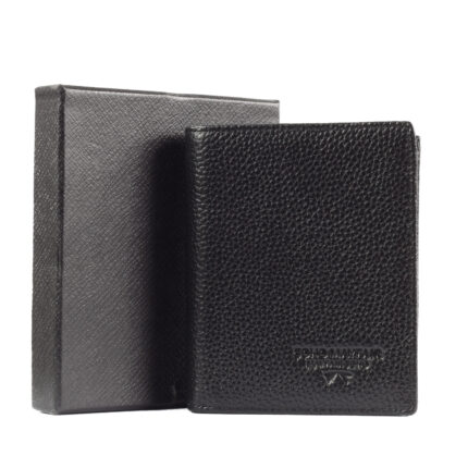 Мъжки портфейл Soho Mayfair естествена кожа черен