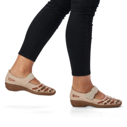 Дамски обувки Rieker ANTISTRESS 41369-61 бежови