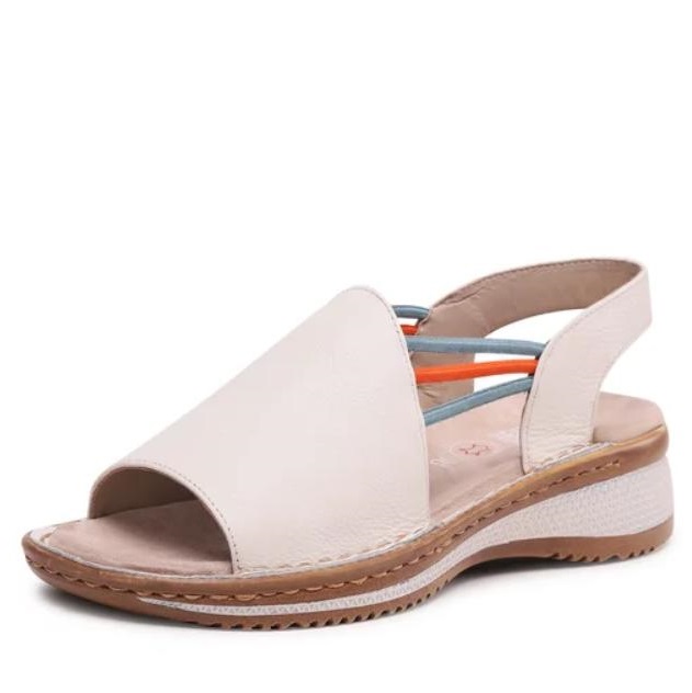 Дамски сандали на платформа Ara бежови