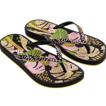 Дамски чехли Ipanema черни/жълти
