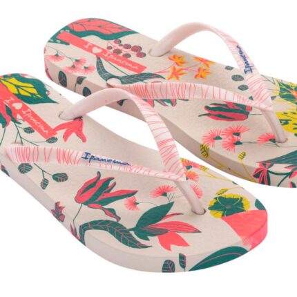 Дамски анатомични джапанки Ipanema Folwer Bomb бежови