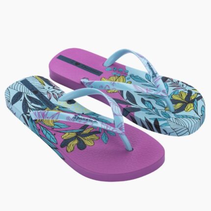 Дамски анатомични джапанки Ipanema Folwer Bomb сини/лилави