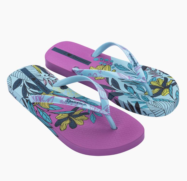 Дамски анатомични джапанки Ipanema Folwer Bomb сини/лилави Дамски анатомични джапанки Ipanema Folwer Bomb сини/лилави