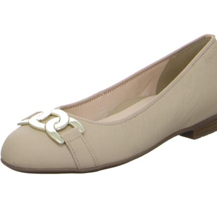 Дамски равни елегантни обувки Ara бежови