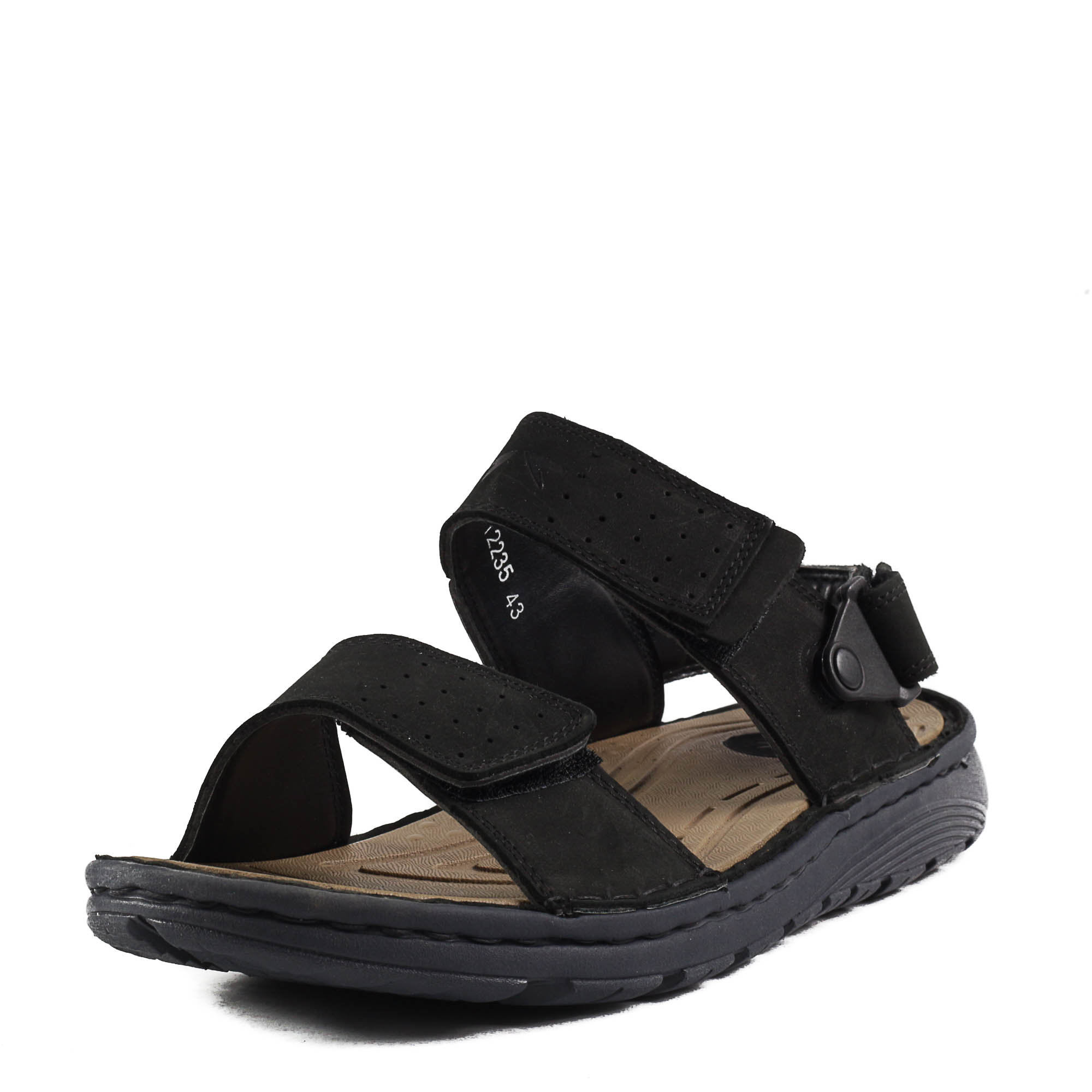 Мъжки сандали Soho Mayfair естествена кожа черни