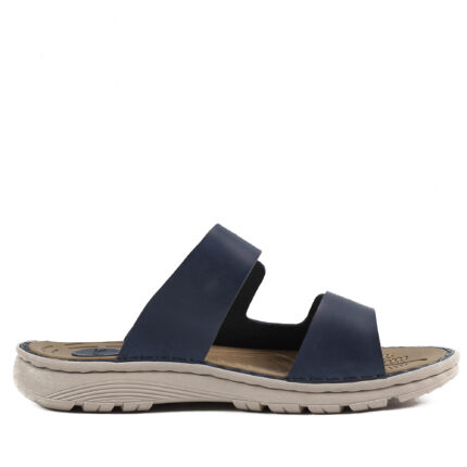 Мъжки чехли Soho Mayfair естествена кожа сини