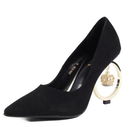 Дамски елегантни обувки на ток Yoncy® черни