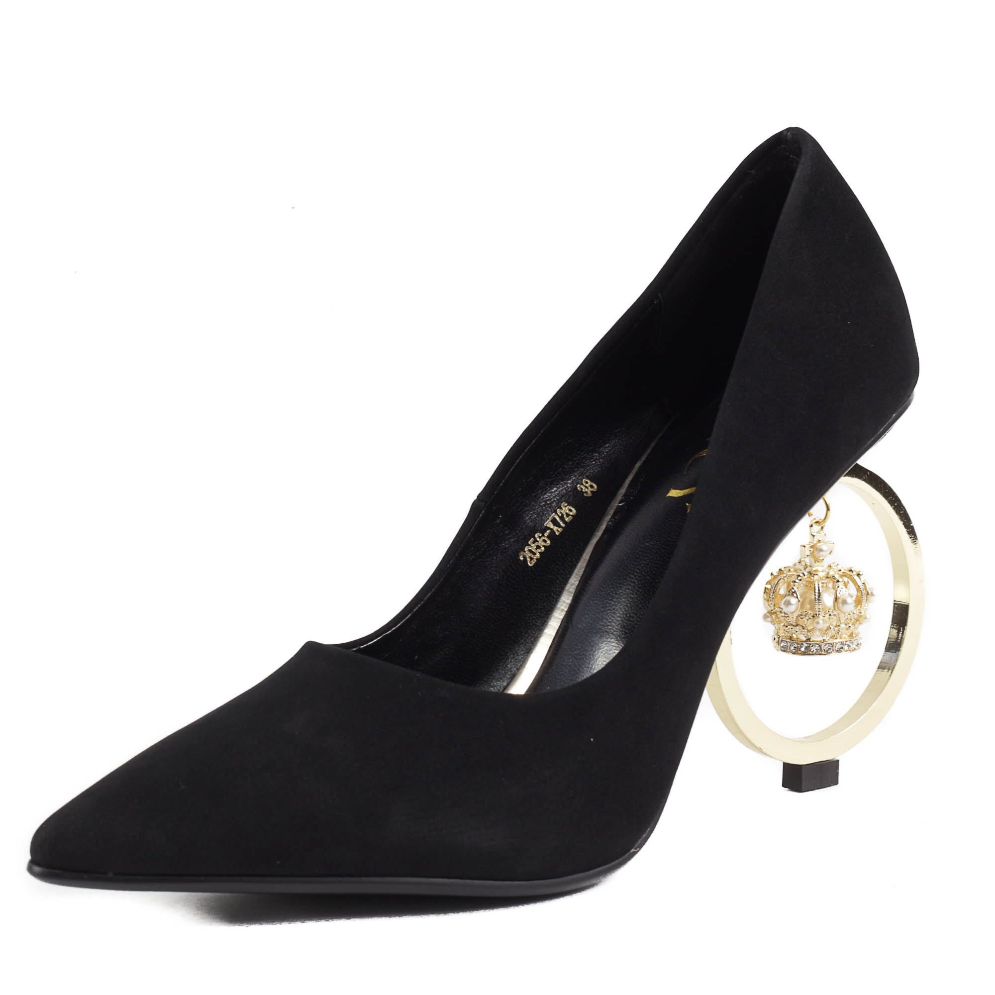 Дамски елегантни обувки на ток Yoncy® черни