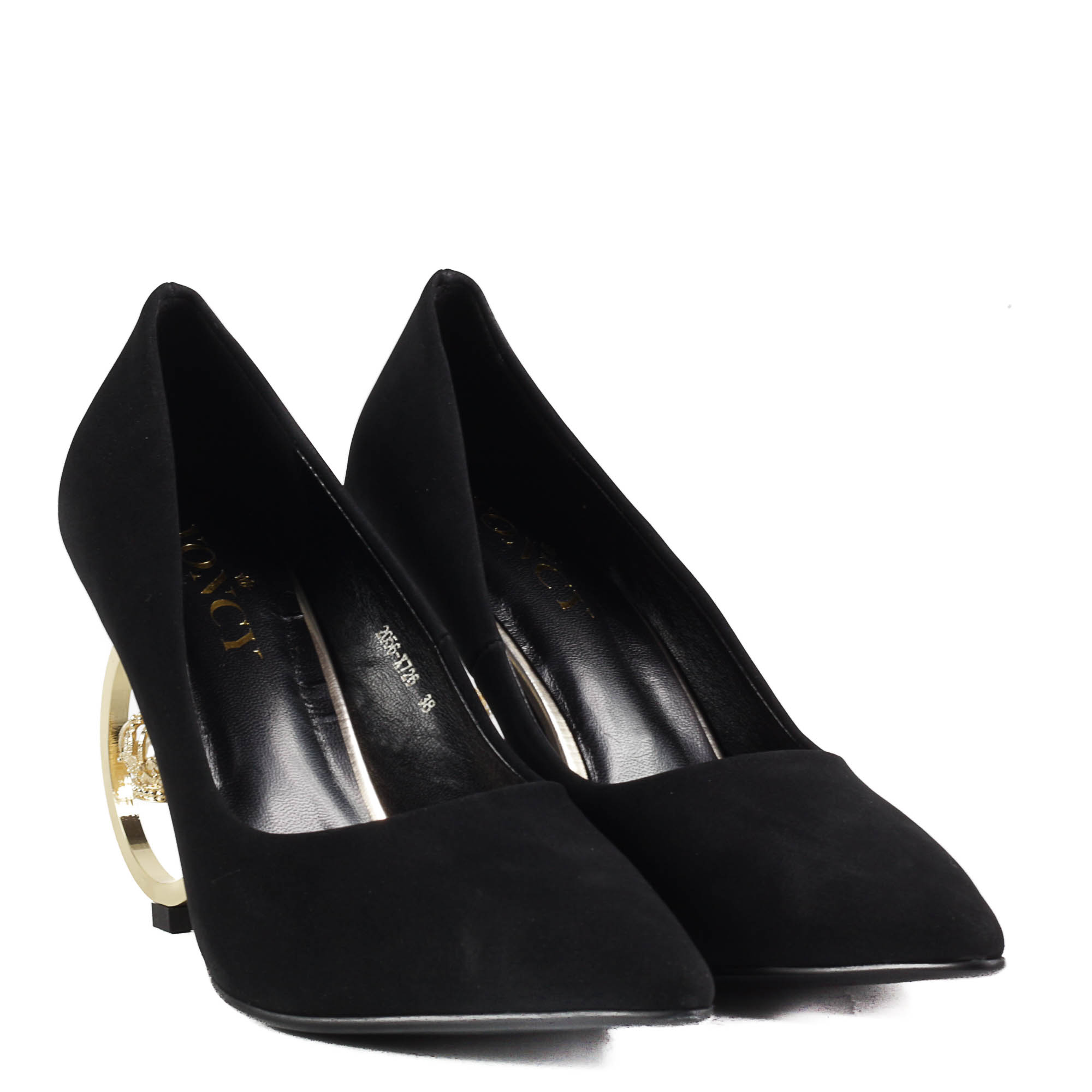 Дамски елегантни обувки на ток Yoncy® черни