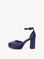 Дамски елегантни обувки  на ток Tamaris Touch It сини