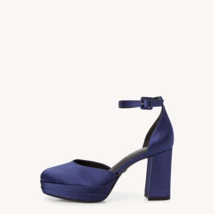 Дамски елегантни обувки  на ток Tamaris Touch It сини