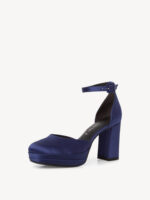 Дамски елегантни обувки  на ток Tamaris Touch It сини