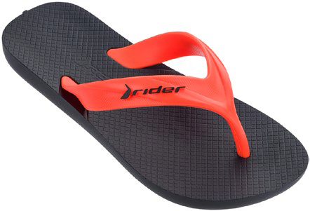 Детски джапанки RIDER STRIKE KIDS черни/червени