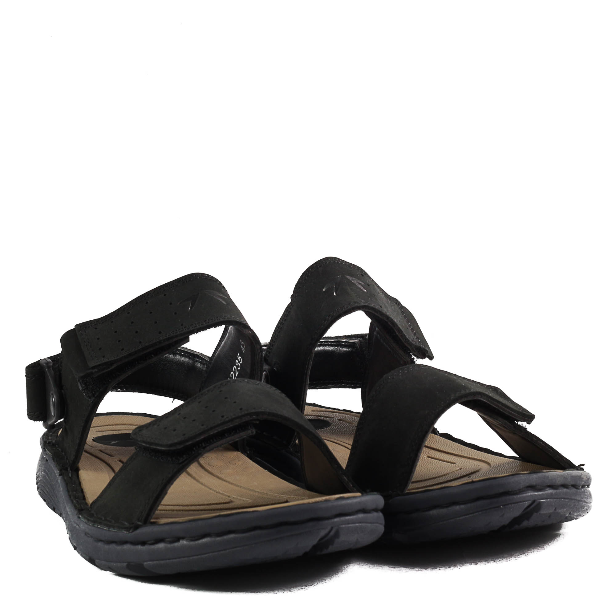 Мъжки сандали Soho Mayfair естествена кожа черни