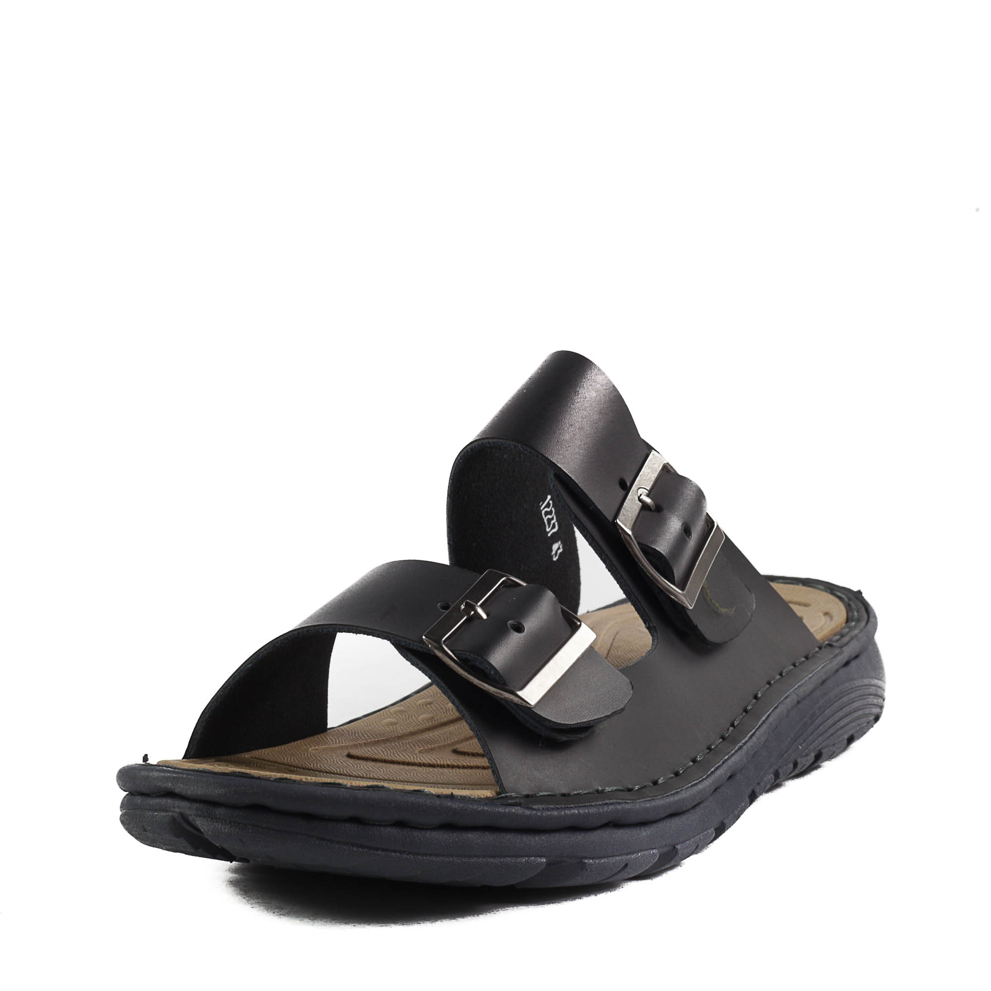 Мъжки чехли Soho Mayfair естествена кожа черни