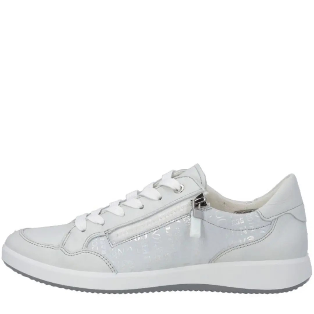 Дамски анатомични спортни обувки Ara естествена кожа бели