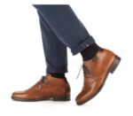 Мъжки боти Rieker естествена кожа 10301-24 кафяви