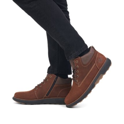 Мъжки боти Rieker Antistress естествена кожа кафяви B3312-22