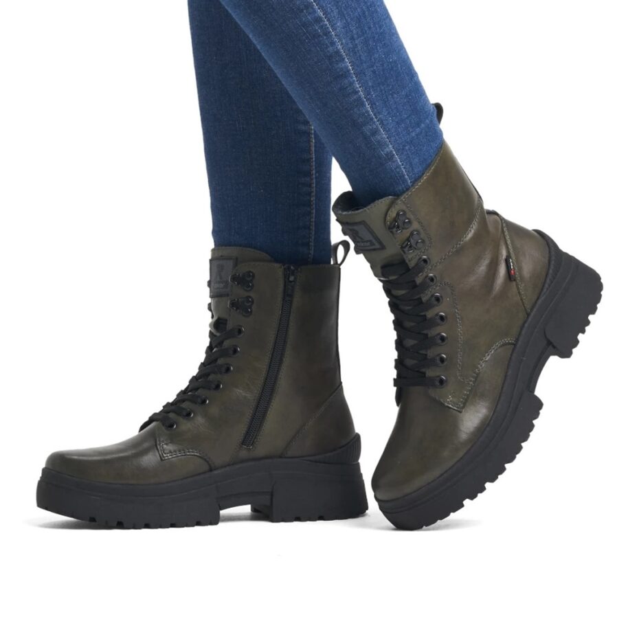 Дамски боти Rieker R-EVOLUTION W0371-52 зелени