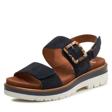 Дамски сандали Ara естествен велур сини