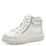 Дамски спортни обувки Jana естествена кожа бели