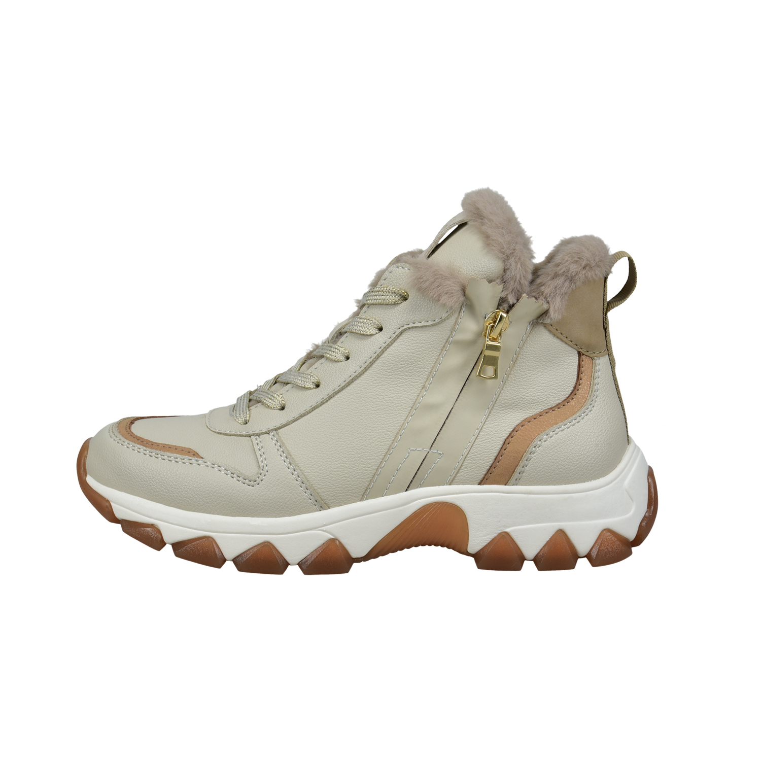 D31-AJL50-5055-5262_002 Дамски спортни боти BAGATT бежови - Image 1