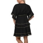 Дамска лятна рокля Yoncy черна - Image 6