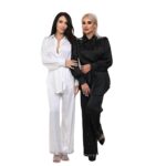 Елегантен сатенен комплект Yoncy бял - Image 10