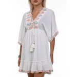 Дамска рокля Yoncy бяла - Image 8