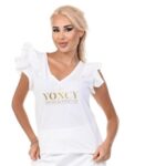 Бяла тениска Yoncy