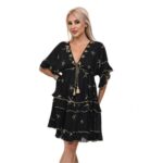 Дамска лятна рокля Yoncy черна - Image 7