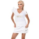 Бяла тениска Yoncy - Image 2