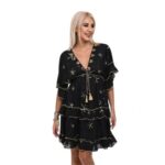 Дамска лятна рокля Yoncy черна - Image 9