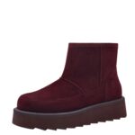 Дамски боти Tamaris Touch it естествен велур бордо - Image 2