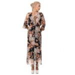 Дълга дамска рокля Yoncy цветна - Image 8