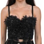 Елегантено бюстие Yoncy черно - Image 2