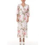 Дълга дамска рокля Yoncy бяла - Image 9