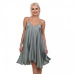 Дамска сатенирана рокля Yoncy - Image 7