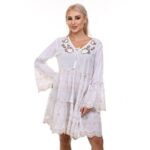 Дамска лятна рокля Yoncy бяла - Image 7