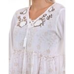 Дамска лятна рокля Yoncy бяла - Image 6