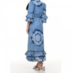 Дълга дамска рокля Yoncy деним - Image 6