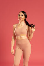 Дамски спортен комплект Yoncy розов - Image 3