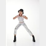 Дамски сребрист панталон Yoncy