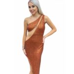 Елегантна дамска рокля Yoncy DAMMI